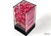 Chessex - Translucent Pink/White 16Mm D6 Cube