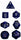 Chessex - Chessex: Speckled Golden Cobalt Blue 7-Die Set