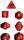 Chessex - Chessex: Opaque Red 7-Die Set