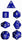 Chessex - Chessex: Opaque Blue 7-Die Set
