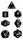 Chessex - Chessex: Opaque Black 7-Die Set
