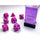 Chessex Mfg Co Llc -  7Ct Opaque Poly Light Purple/White Dice Set