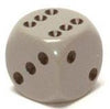 Chessex - Chessex: Opaque 16Mm D6 Dark Grey/Black
