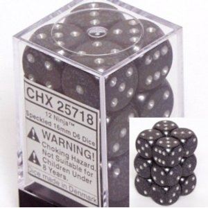 Chessex - Chessex: Speckled Ninja D6 Dice Block