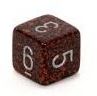 Chessex - Chessex: Speckled Silver Volcano/Black 16Mm D6 Dice