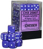Chessex - Chessex: Opaque Purple/White 12Mm D6 Dice