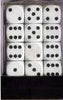 Chessex - Chessex: Opaque Black/White D6 Dice Block