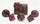 Chessex - Chessex: Gemini Black-Purple/Gold 7-Die Set