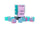 Chessex - Chessex Gemini Gel Green-Pink/Blue Luminary 16Mm D6 Dice Block