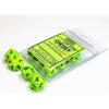 Chessex Mfg Co Llc -  Ten D10 Set: Vortex Bright Green/Black