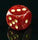 Chessex - Glitter Ruby With Gold 7 Die Set