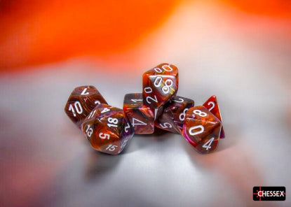 Chessex - Chessex Festive Symphony/White 7-Die Set