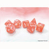 Chessex Mfg Co Llc -  Dice Menagerie 11: Festive Polyhedral Dahlia With White Luminary 7-Die Set
