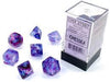 Chessex - Chessex Nebula Nocturnal Blue Luminary 7 Die Set