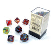 Chessex - Chessex Nebula Primary Turquoise Luminary 7 Die Set