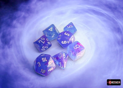 Chessex - Chessex Nebula Aura/White 7-Die Set