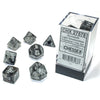 Chessex - Chessex Borealis Polyhedral Light Smoke/Silver Luminary 7-Die Set