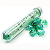 Chessex Mfg Co Llc -  Dice Menagerie 11: Borealis Polyhedral Kelp With Light Green Luminary 7-Die Set