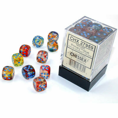 Chessex - Chessex Nebula Primary Turquoise Luminary 12 Mm Set