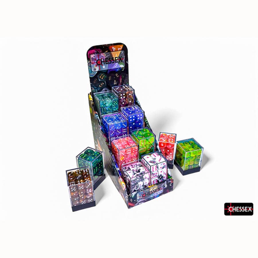 Chessex Mfg Co Llc -  Dice Menagerie 11: 12Mm And 16Mm D6 Dice Block Sampler