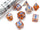 Chessex - Chessex Borealis Rose Gold/Light Blue Luminary 7-Die Set
