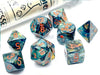 Chessex - Chessex Lustrous Alpestris/Orange 7 Die Set