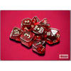 Chessex Mfg Co Llc -  7Ct Lab Dice (Series 7): Translucent Crimson With Gold