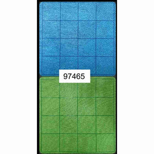 Chessex Mfg Co Llc -  Megamat Reversible (1-Inch): Blue-Green Squares (34.5 Inches X 48 Inches)