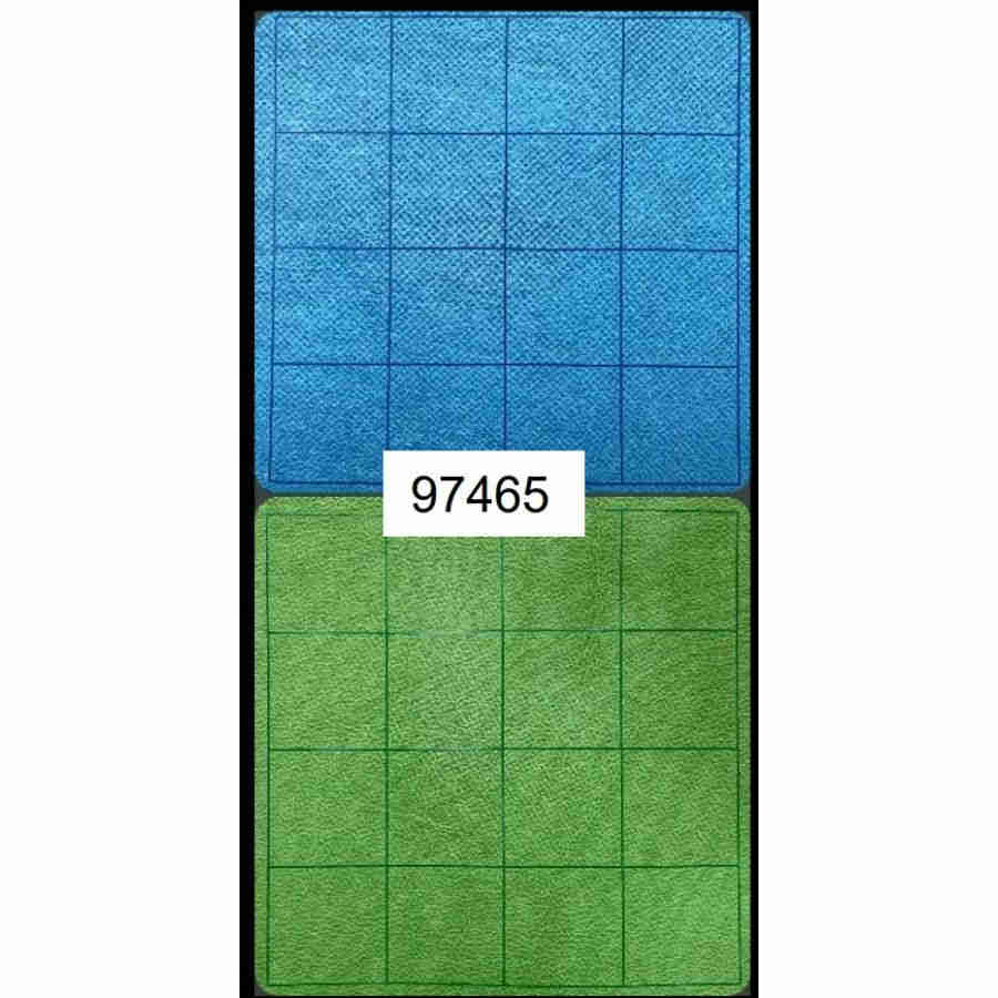 Chessex Mfg Co Llc -  Megamat Reversible (1-Inch): Blue-Green Squares (34.5 Inches X 48 Inches)