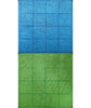 Chessex - Chessex Megamat 1 Inch Reversible Blue-Green Squares