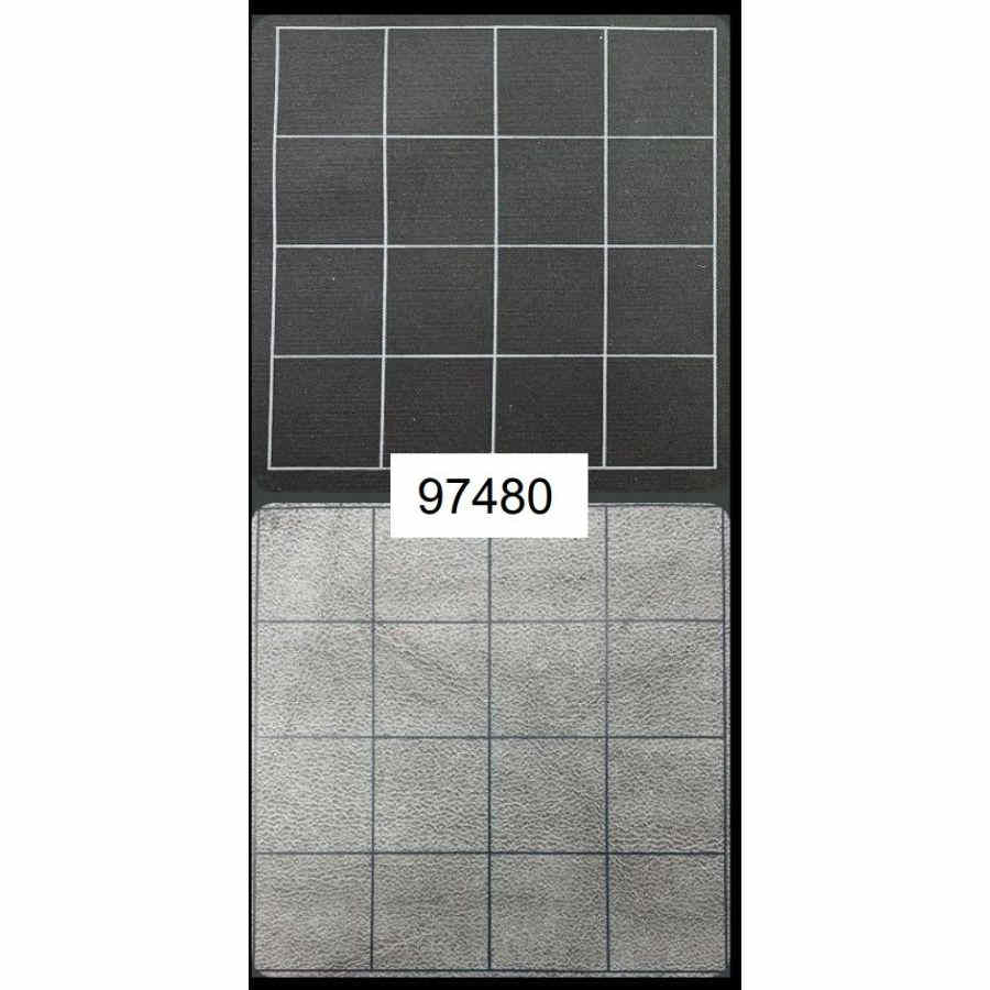 Chessex Mfg Co Llc -  Megamat Reversible (1-Inch): Black-Grey Squares (34.5 Inches X 48 Inches)