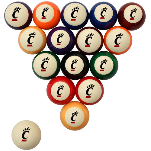 CINCINNATI STANDARD COLOR NUMBERED BILLIARD BALL SET STANDARD COLOR BILLIARD BALL SET - CINBBSSTD