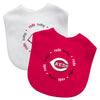 Cincinnati Reds Baby Bib 2 Pack - Masterpieces Puzzle Company