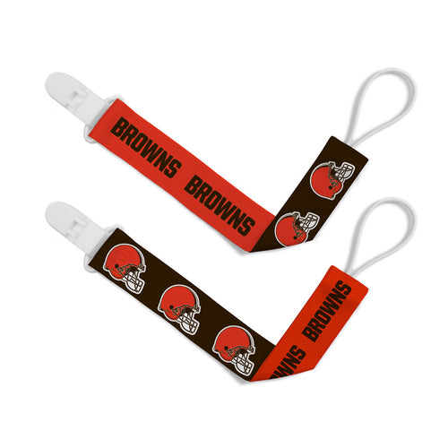 Cleveland Browns Pacifier Clips 2 Pack - Masterpieces Puzzle Company