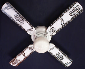 Ceiling Fan Designers 42FAN-NBA-SPUR 42 in. NBA San Antonio Spurs Basketball Ceiling Fan