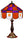 CLEMSON 14'' EXECUTIVE TABLE LAMP - CLM-140EXTL