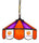 CLEMSON 14'' SWAG HANGING LAMP - CLM-140SW