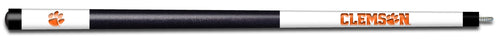 CLEMSON ENGRAVED BILLIARD CUE WHITE / ORANGE - CLMBCE101