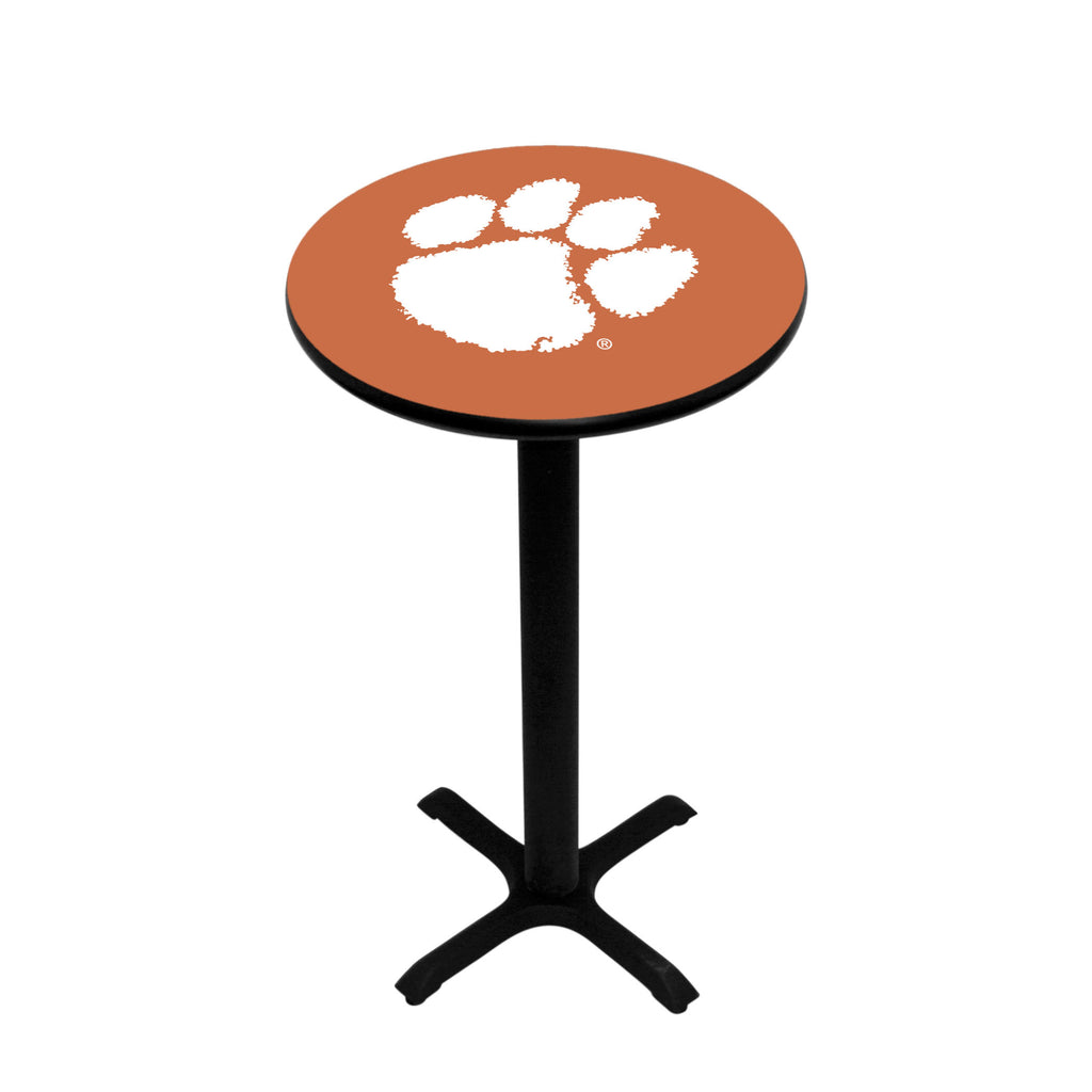 CLEMSON PEDESTAL PUB TABLE ORANGE - CLMPTB131