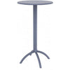 Siesta ISP161-DGR Octopus Round Bar Table  Dark Gray