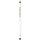 COLORADO ENGRAVED BILLIARD CUE WHITE / GOLD - COLBCE101-JR