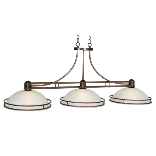 COSMOPOLITAN - 56'' 3LT BILLIARD LIGHT-BRONZE