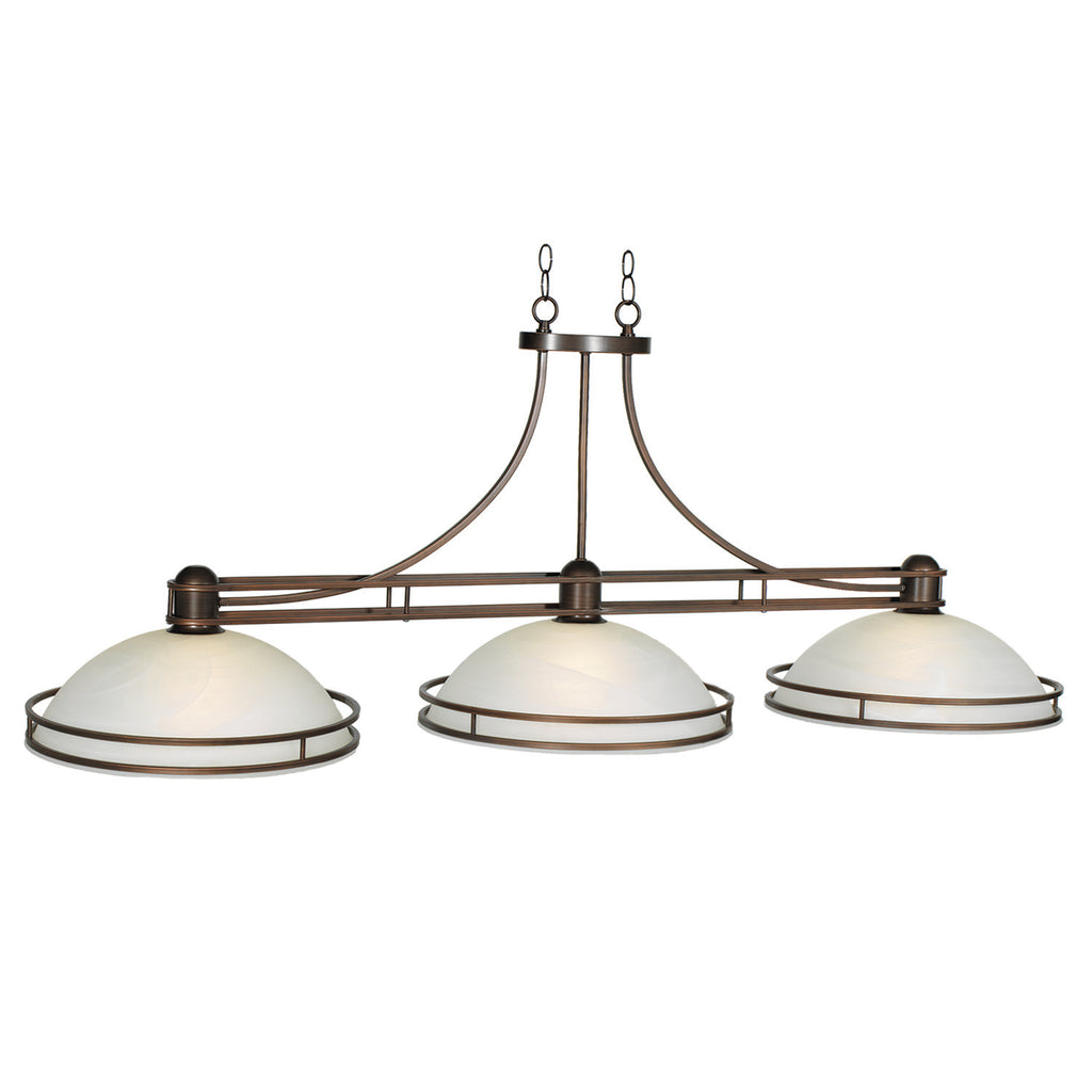 COSMOPOLITAN - 56'' 3LT BILLIARD LIGHT-BRONZE