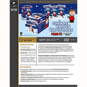 Cryptozoic Entertainment -  Playpaks - 2025 Peanuts Playpaks A Charlie Brown Christmas Gravity Feed