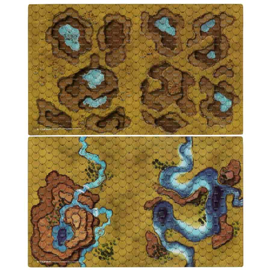 Catalyst Game Labs -  Battletech: Savannah Sinkholes Battlemat Pre-Order