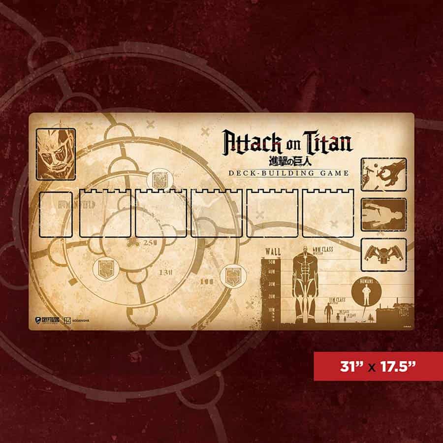 Cryptozoic Entertainment -  Attack On Titan (The Deckbuilding Game): Season One Playmat