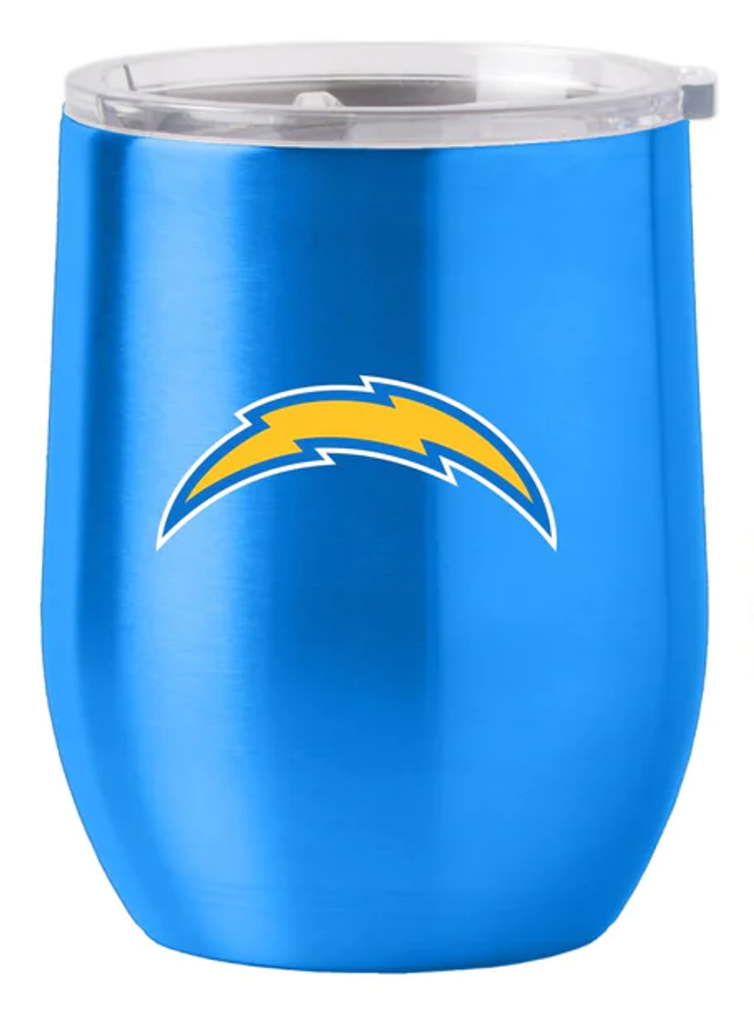 Los Angeles Chargers Travel Tumbler 16oz Stainless Steel Curved - Logo Brands
