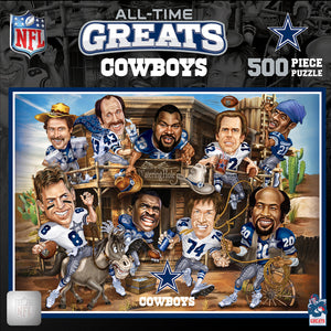 Dallas Cowboys Puzzle 500 Piece All-Time Greats - Masterpieces Puzzle Company