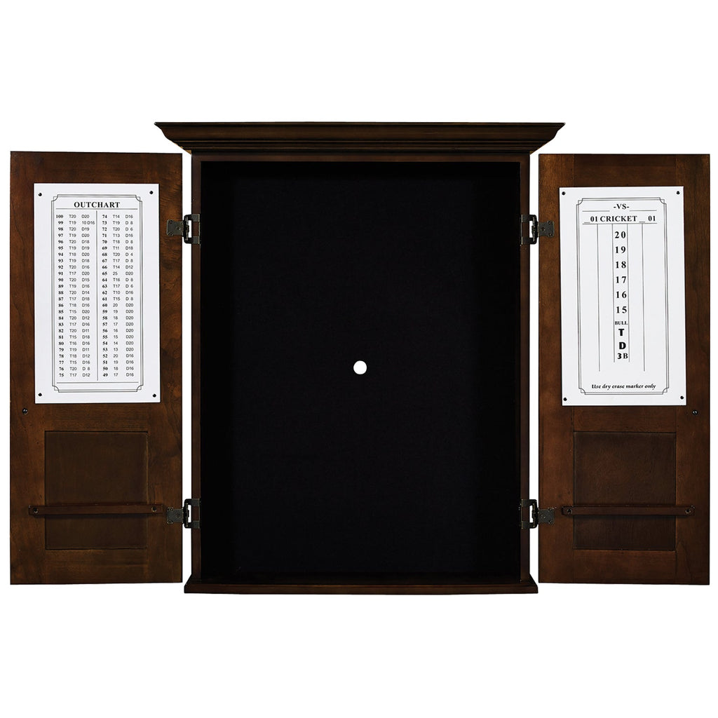 DARTBOARD CABINET SQUARE - CAPPUCCINO