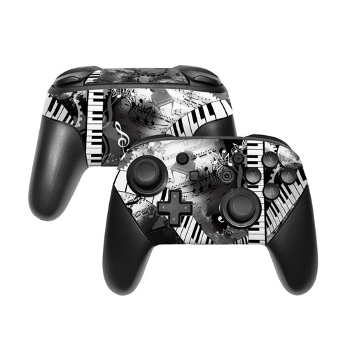 DecalGirl NSWP-PIANOP Nintendo Switch Pro Controller Skin - Piano Pizazz